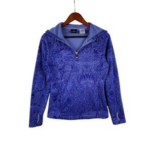 Cascade Sport Womens S Blue Pullover Fleece Hoodie